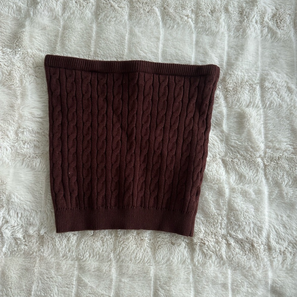 Beginning Boutique Brown Tube Top